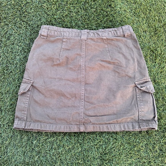 Forever 21 Size M W28 Cargo Mini Skirt Utility D-Ring Streetwear Brown Tan - Picture 3 of 7